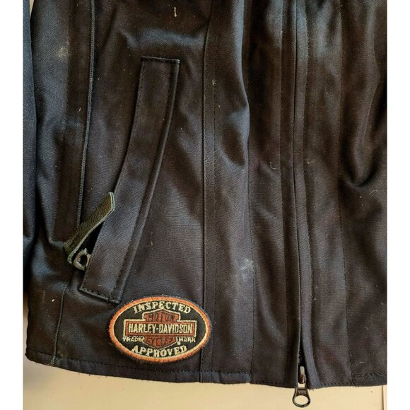 Harley Davidson Women’s Riding Jacket Leather Textile Medium 98165-18VW BAGS1 - Picture 3 of 6